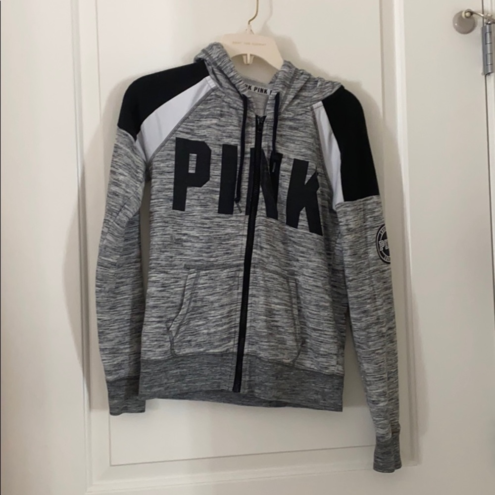 PINK zip up sweatshirt